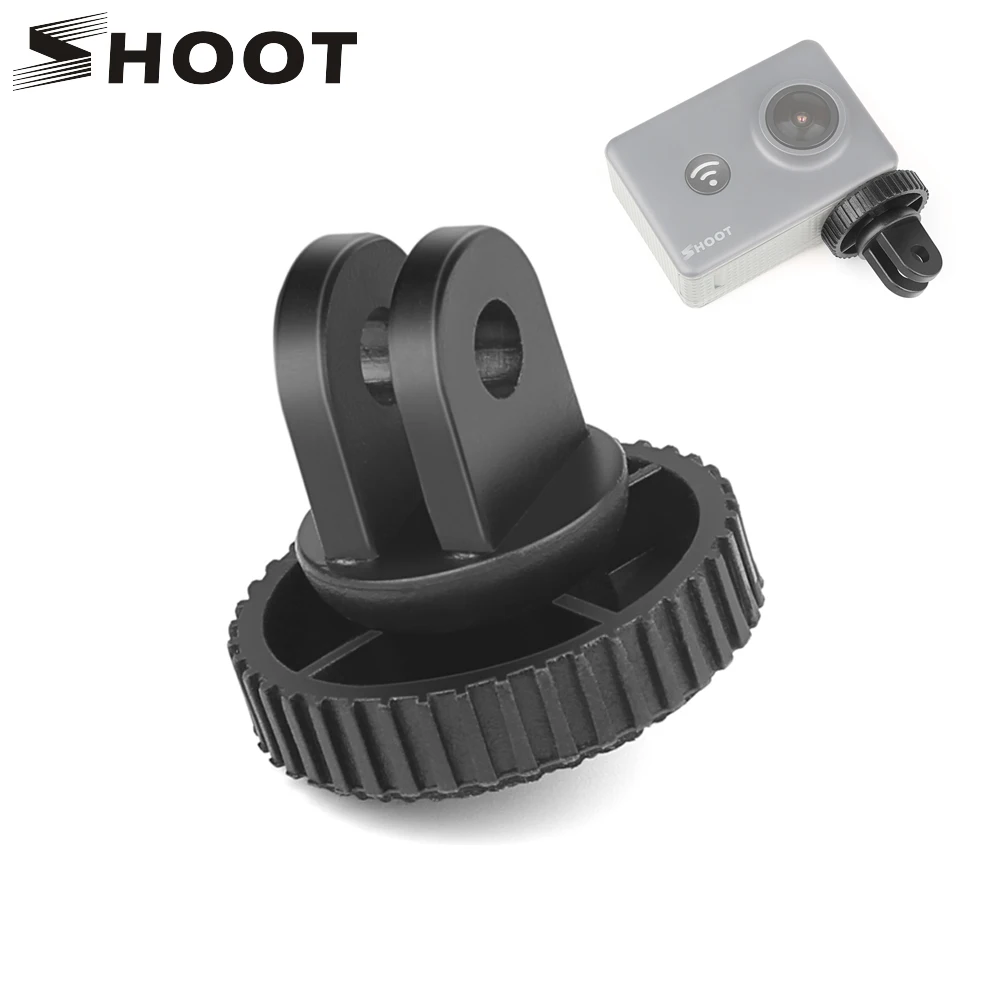 Мини адаптер для штатива на присоске SHOOT 1/4 дюйма GoPro Hero 7 6 5 4 Session SJCAM SJ4000 Yi 4K SOOCOO Eken
