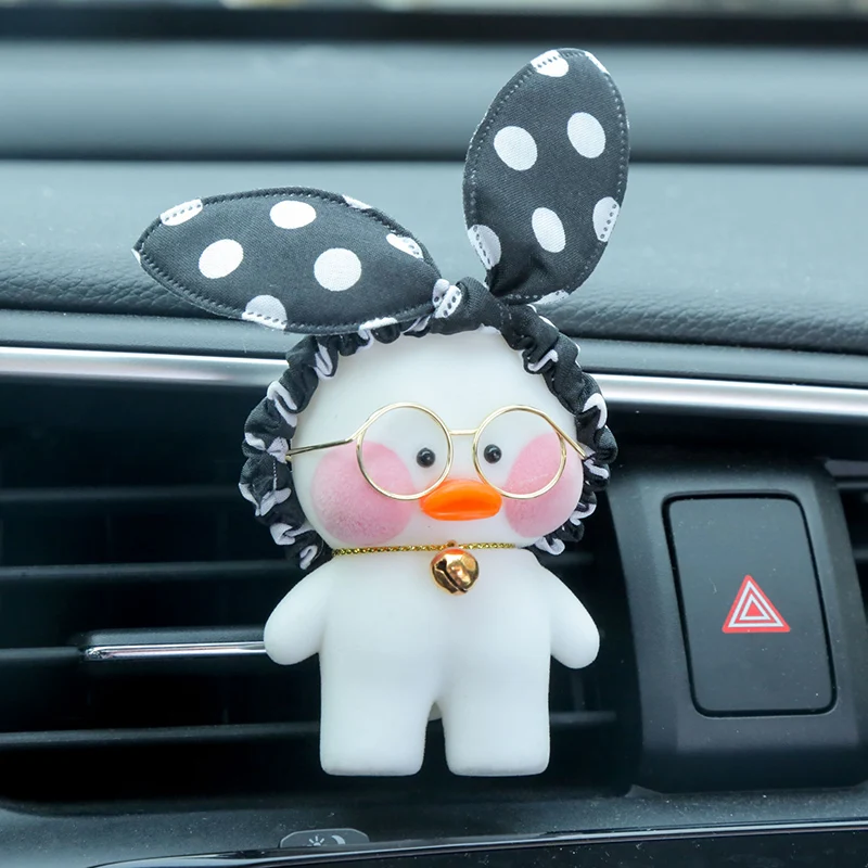 8 см Kawaii LaLafanfan кафе утка игрушка мультфильм милый утка автомобиль Декор животных Куклы Игрушки для девочек подарок на день рождения для детей