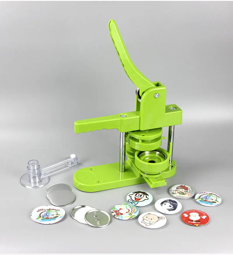 

Button Maker Machine Installation-Free DIY Button Maker Press Kit Badge Punch Press Machine with Plastic Button& Metal Button