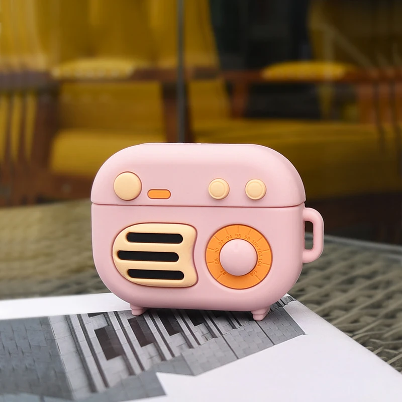 Чехол для Airpods Pro мультяшный милый мягкий силиконовый чехол наушников Apple Air Pods 1 /