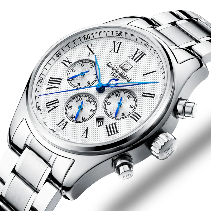 

Швейцарский карнавальный бренд Роскошные мужские часы Япония MIYOTA Автоматический ход Мужские t-часы мужские многофункциональные hombre relogio ...