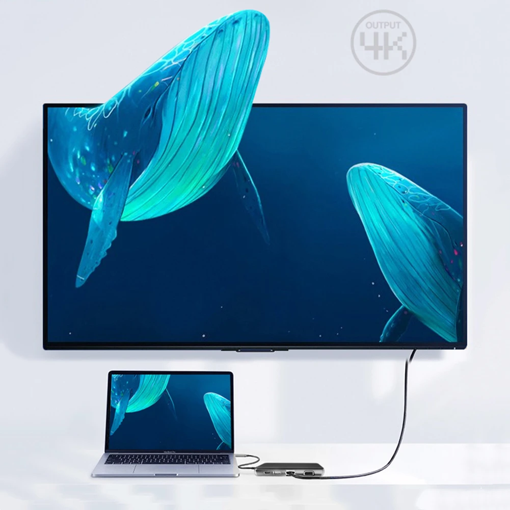 USB-C концентратор type C VGA USB 3 0 Thunderbolt HDMI 5 мм аудио RJ45 адаптер для MacBook Pro samsung Galaxy S9 |