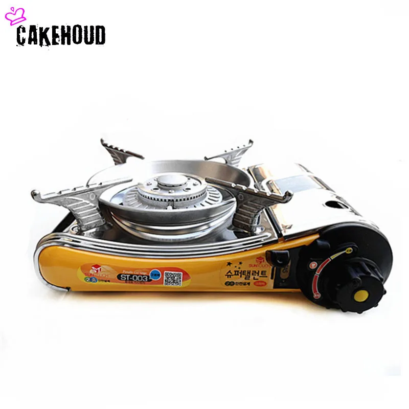 Cassette Stove  Outdoor BBQ Grill Portable Gas Household Stove Korean Gas Stove Camping Barbecue Stove Gas Furnace Tool CAKEHOUD