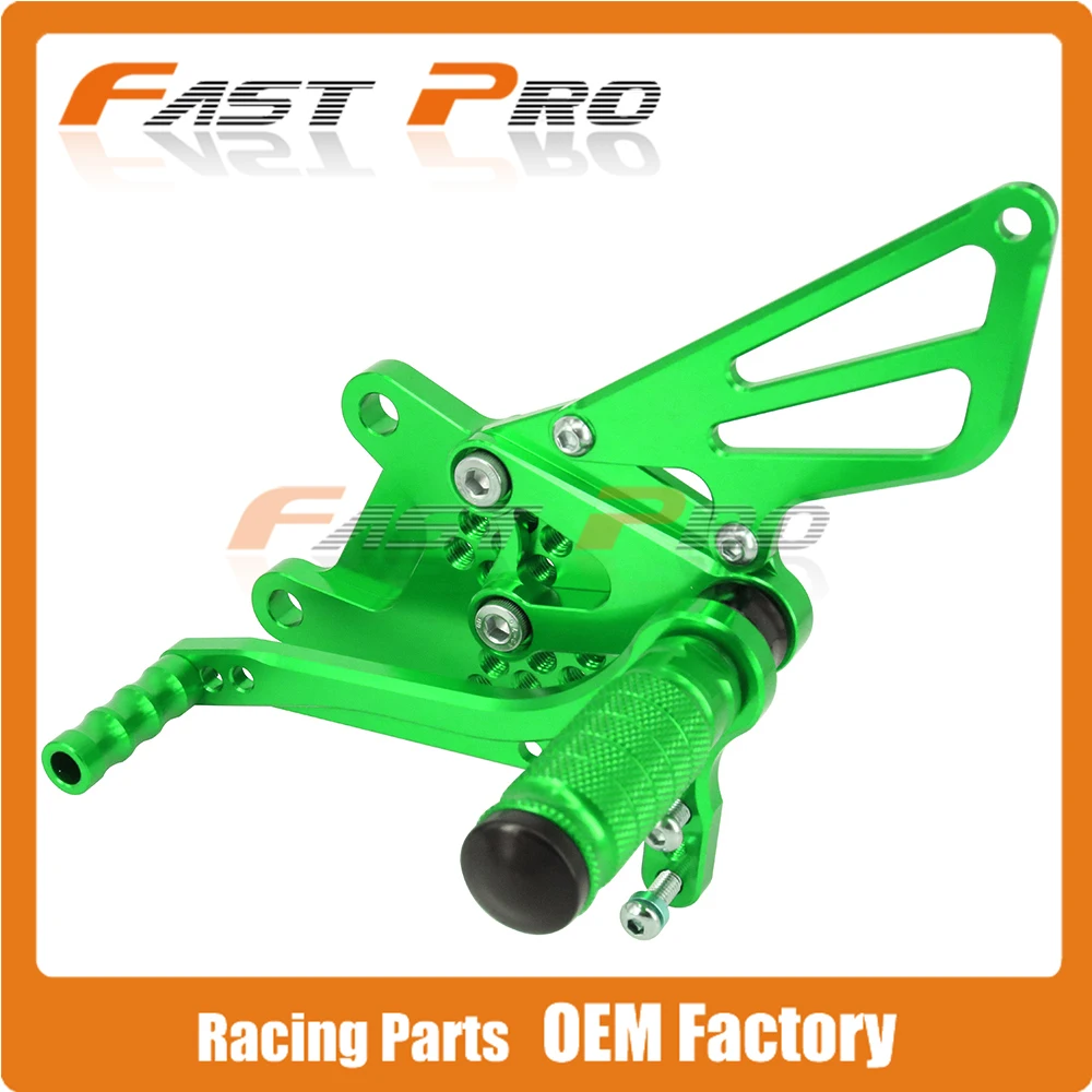 CNC мотоциклетные регулируемые штифты для заготовки педали для KAWASAKI ZX10R ZX-10R ZX 10R 2006 2007 2008 2009 2010
