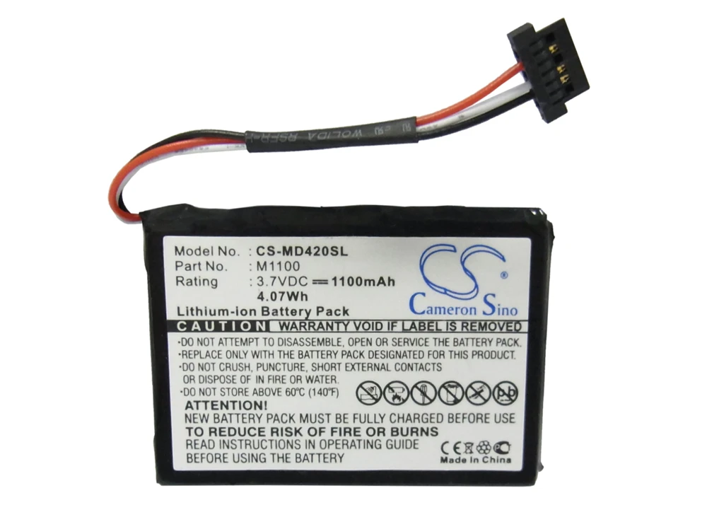 

Cameron Sino 1100mAh Battery for Medion GoPal E4230, GoPal E4240, GoPal E4245 , M1100