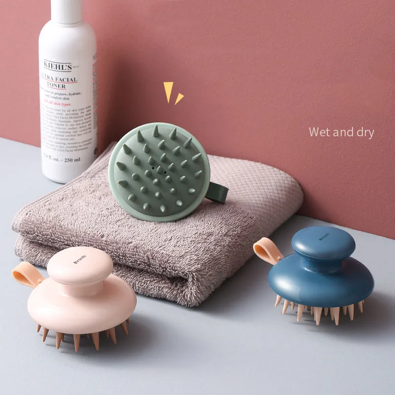 Silicone Shampoo Head Scalp Massage Brush Body Hair Washing Comb Bath SPA Shower | Красота и здоровье
