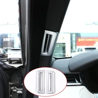 for landrover range rover velar 2017 2020 car styling abs matte silver pillar post covers trim car interior accessories 2pcs