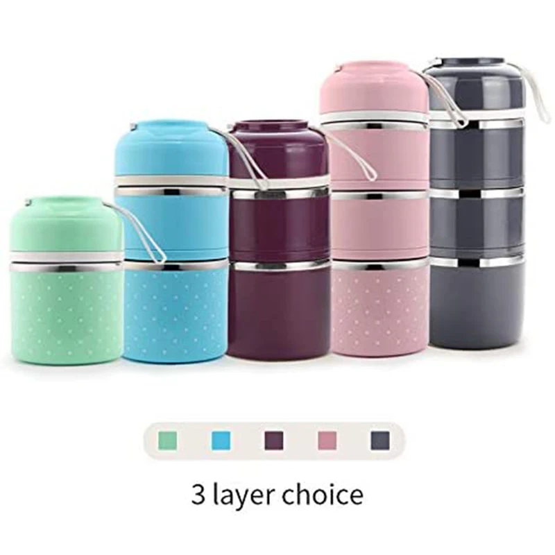 

Stainless Steel Lunch Box Food Storage Box Portable Picnic Camping Outdoor Food Crisper Food Storage Container