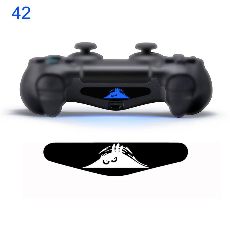 NO 42 Одна штука наклейка для sony Play station 4 PS4 контроллер светодиодный светильник наклейка для бара ПВХ наклейка для PS4 Dualshock геймпад управление - Цвет: NO 42