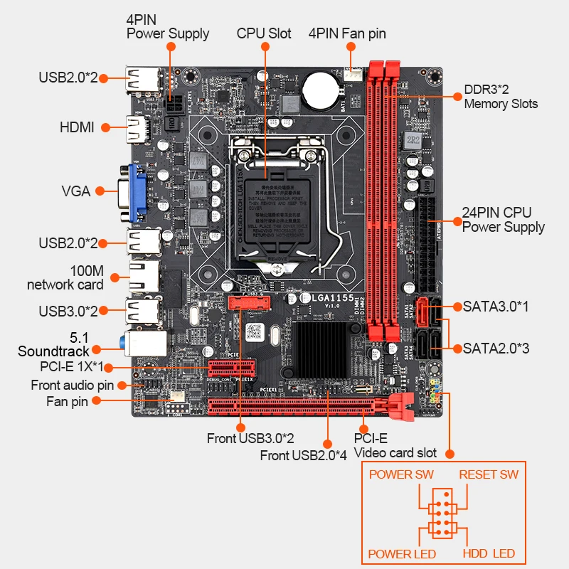 SZMZ B75 1155 socet компьютерная материнская плата игровой комплект с intel i5 3570 2*8 ГБ DDR3