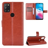 apply to alcatel 3x 2020 leather mobile phone shell clamshell alcatel 3x 2020 retro magnetic mobile phone shell protective case