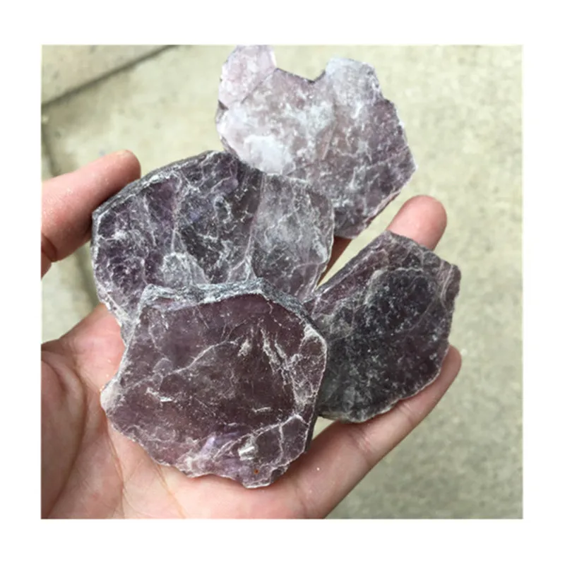 

Natural Lepidolite Rough Crystals Healing Stones For Decoration
