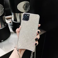 diamond phone chain case for iphone 11 pro x xs max xr 6 7 8 plus se 2020 fashion portable hand shell hot sale
