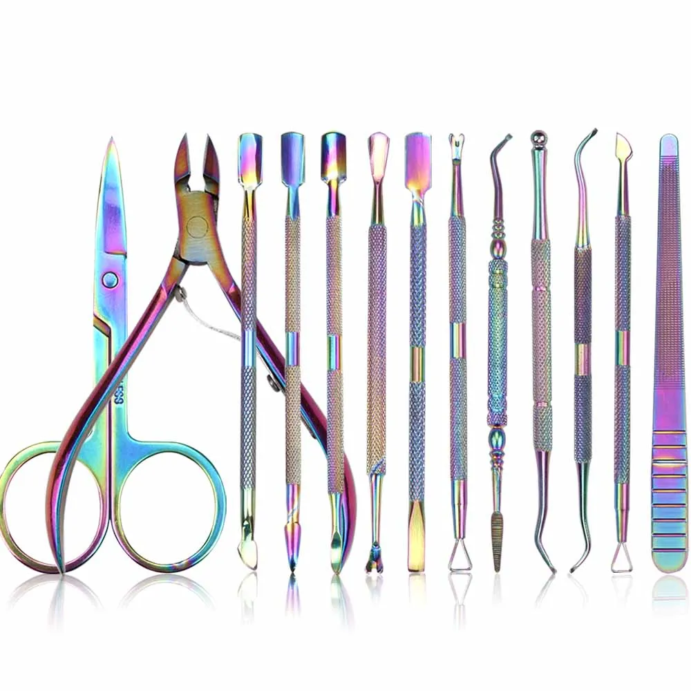 Красочные кусачки для ногтей резак из нержавеющей стали удаления омертвевшей