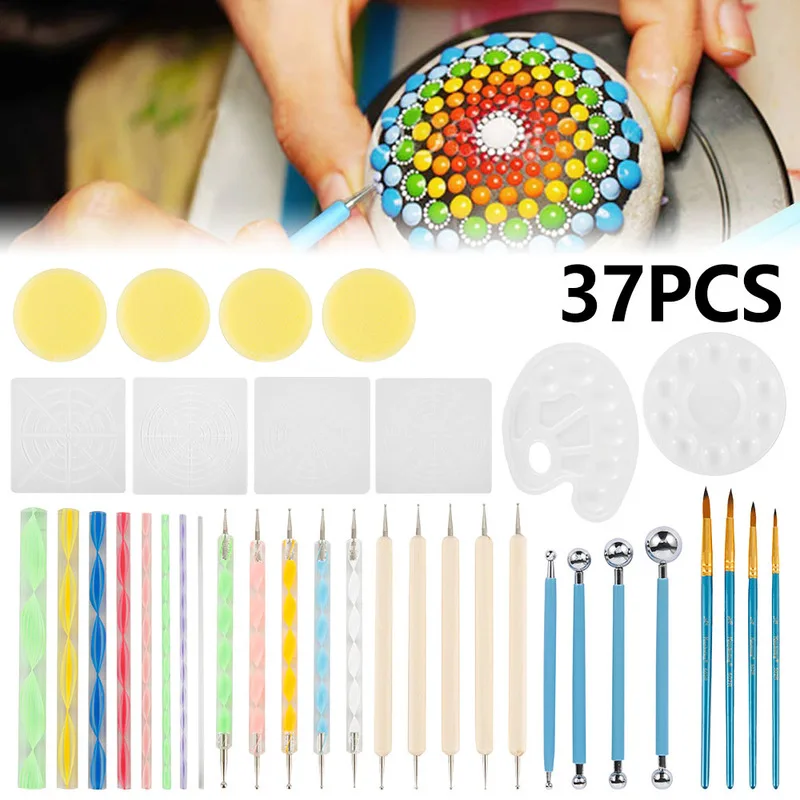 Набор инструментов для рисования мандалы 37 шт. набор украшения керамических