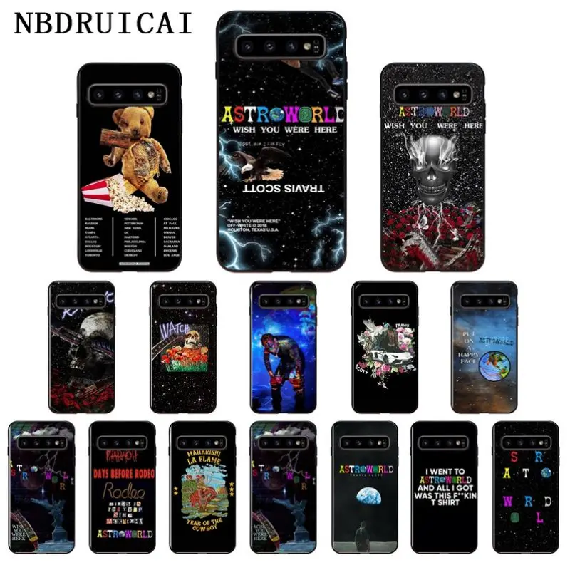 NBDRUICAI Travis Scott ASTROWORLD TOUR Silicone Phone Case for Samsung S9 plus S5 S6 edge S7 S8 S10 E | Мобильные телефоны и