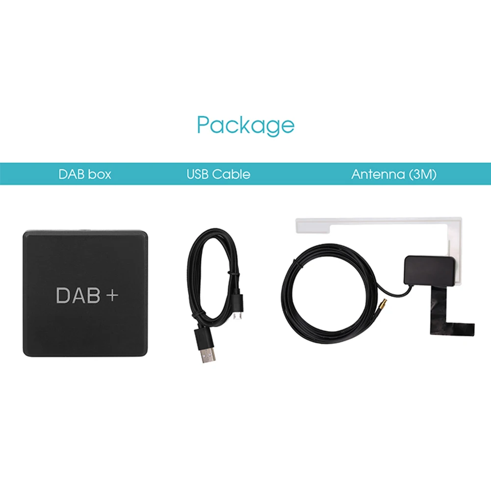 DAB USB приемник коробка для использования в автомобиле аксессуары портативный адаптер Многофункциональный прочный DVD внешний усиленный цифровой радио мини-плеер