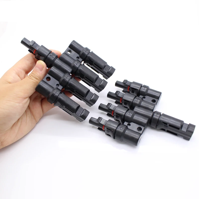 1 пара х 4Т Солнечный разъем штекер и гнездо Т-образный для солнечной панели