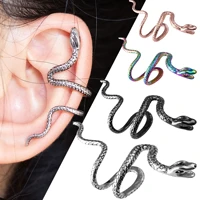 2021 trend snake clip earrings for women teens girls vintage fake piercing cuff earrings ear bone clip party fashion jewelry