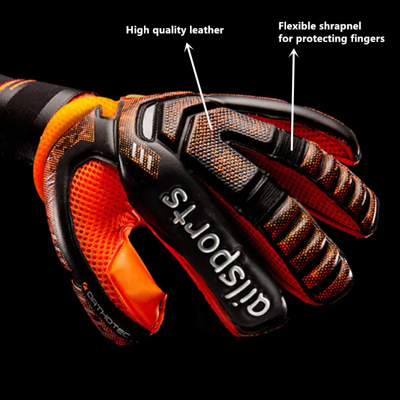 ZHENZU Professional Goalkeeper Gloves Finger Protection Thickened Latex Soccer Goalie Football | Спорт и развлечения