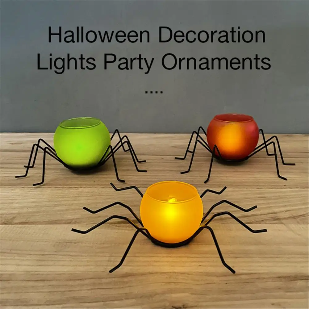 

Halloween Spider Lights LED Night Light Holiday Bar Home Party Decoration Props Halloween Creative Table Decoration Ornaments