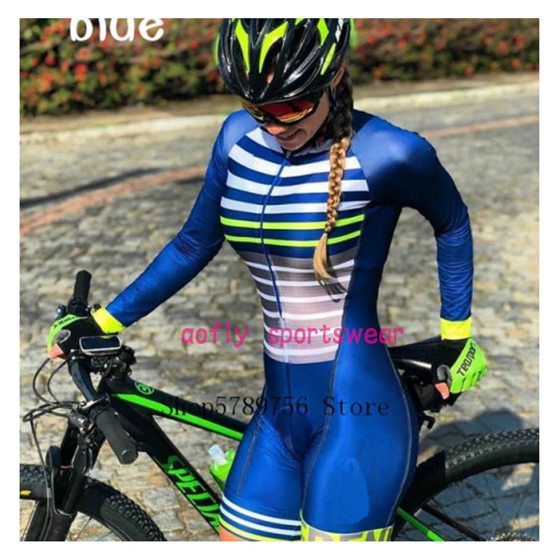 

pink long sleeved cycling jersey skinsuit 2020 women go pro MTB bike clothing opa ciclismo hombre jumpsuit gel pad skinsuit