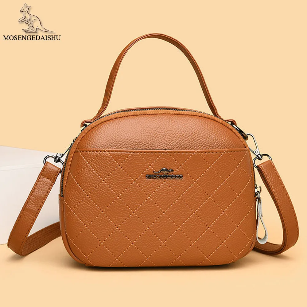 

New High Quality PU Leather Ladies Shoulder Bag Solid Color Designer Women's Handbag Fashion Design Women Messenger Bags Bolsos