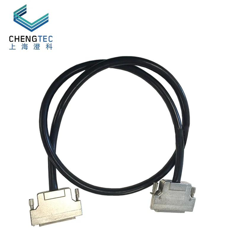 

SH68-68 dual SCSI female shielded cable connects NI data acquisition card and terminal board