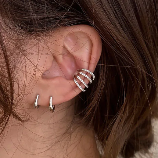 

Elegant Fashion Non Piercing Ear Clips For Women Simple Small C-shaped Earrings Clip Ladies Charms Jewellery Gift