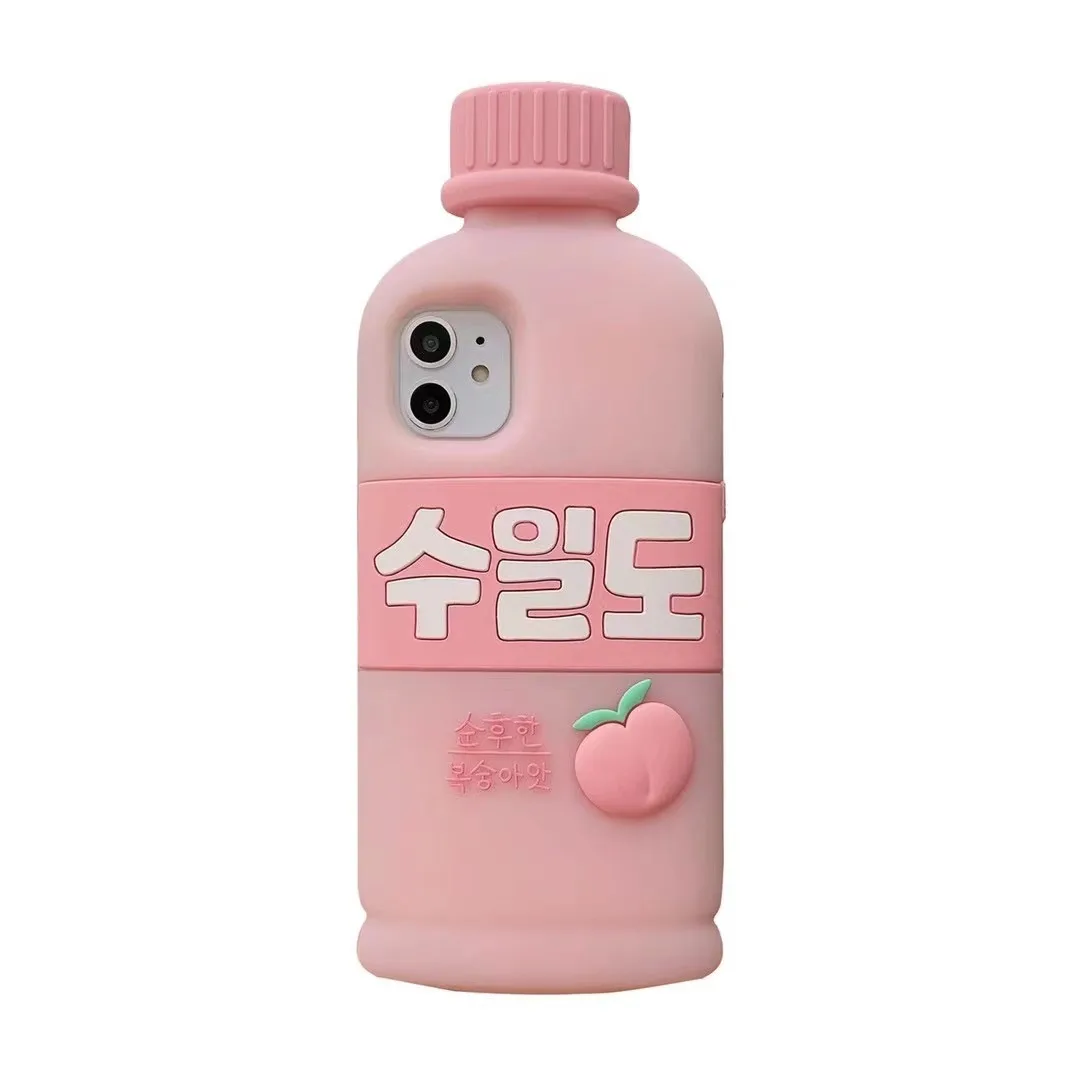 

for iPhone 11 phone case for Apple 8P/X/XR/XS/XSMAX/11/12Promax/mini beverage bottle cartoon mobile phone case