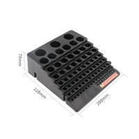 black drill bit storage box milling cutter drill finishing holder organizer case for home diy woodworking use kit