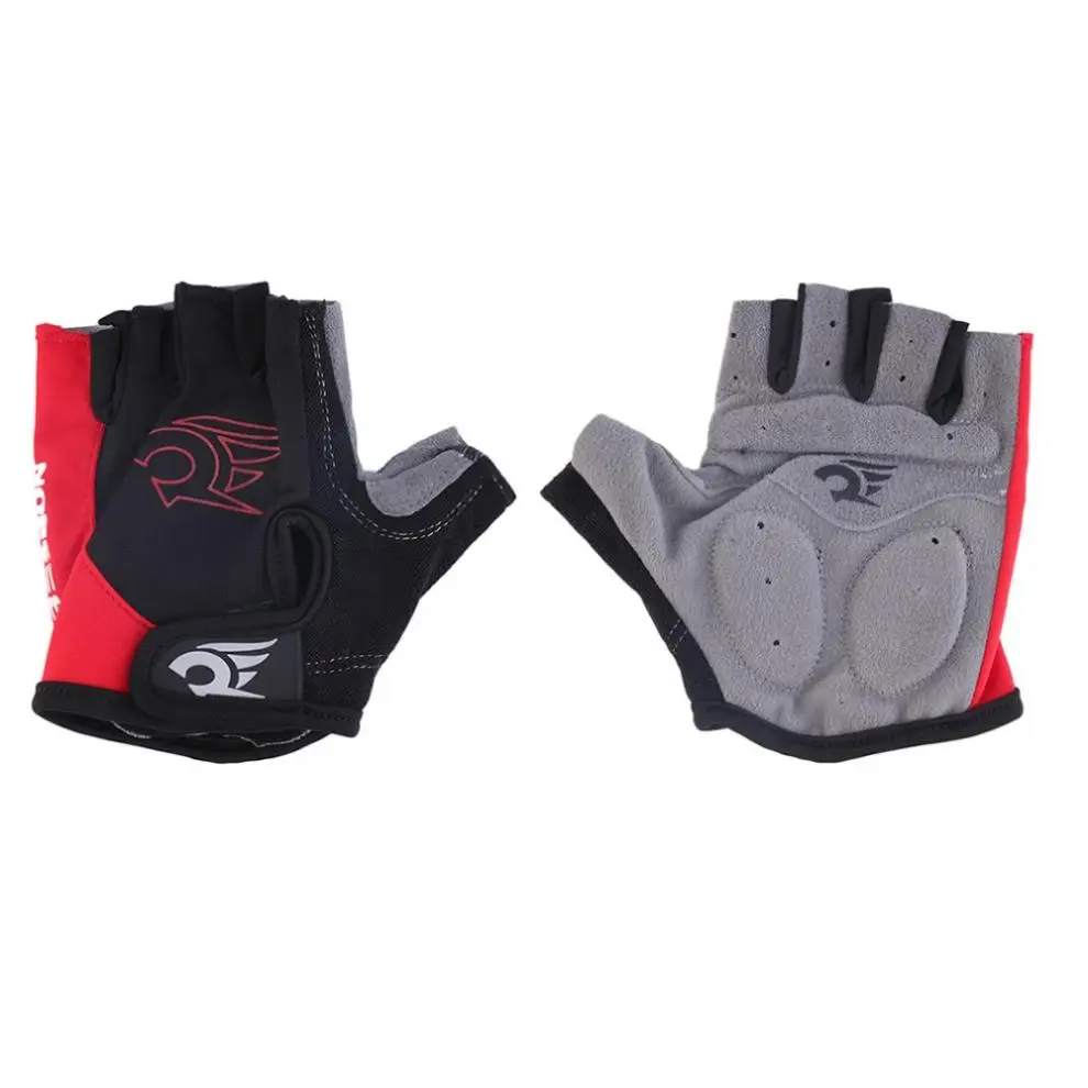 Красные велосипедные перчатки мотоциклетные спортивные Гелевые размеров M XL|cycling
