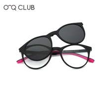 kids glasses comfortable fashion outdoors glasses polarized magnetic clip on myopia optical tr90 round sunglasses sz tr20108