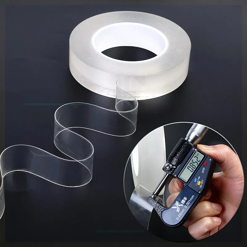 Нано Doppelseitiges Klebeband Nanopaste 3 м * 20 мм Nahtlos Nagelfreies Netz Roter Magischer клейкая Старк пасты