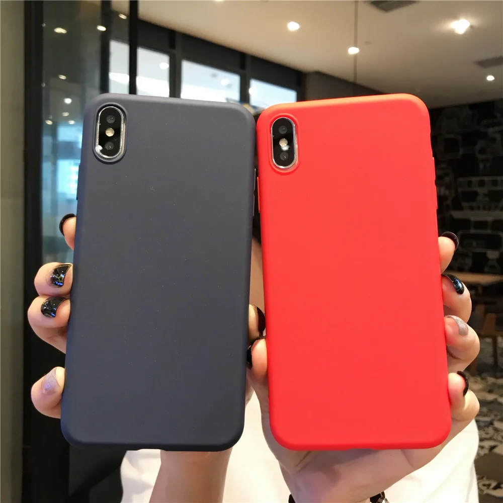 Роскошный Матовый чехол для iPhone X XS Max XR 6 S Чехол 7 8 6s Plus 5 5S SE Coque Мягкий силиконовый