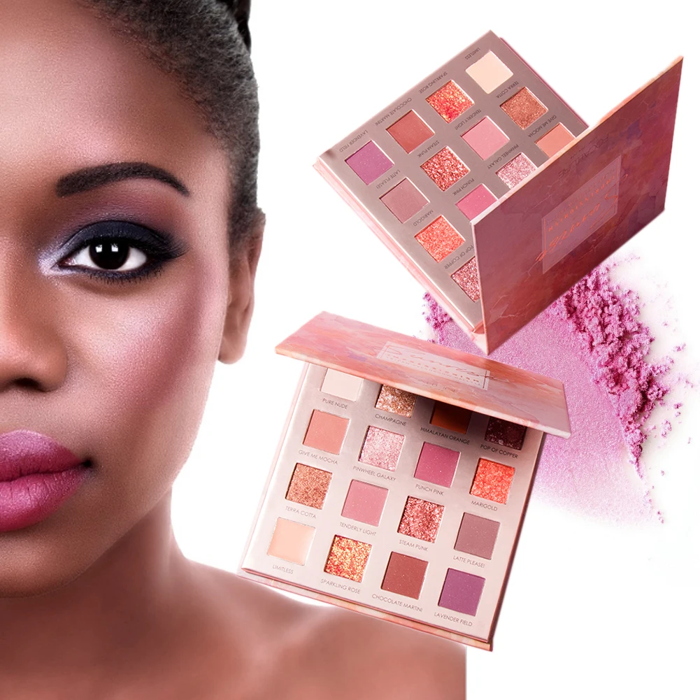 Тени для век FOCALLURE 16 цветов перламутровые матовые тени Блестящий Матовый Набор