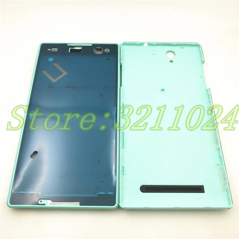 Рамка для ЖК дисплея с полным корпусом рамка корпуса Sony Xperia C3 S55T сменная передняя