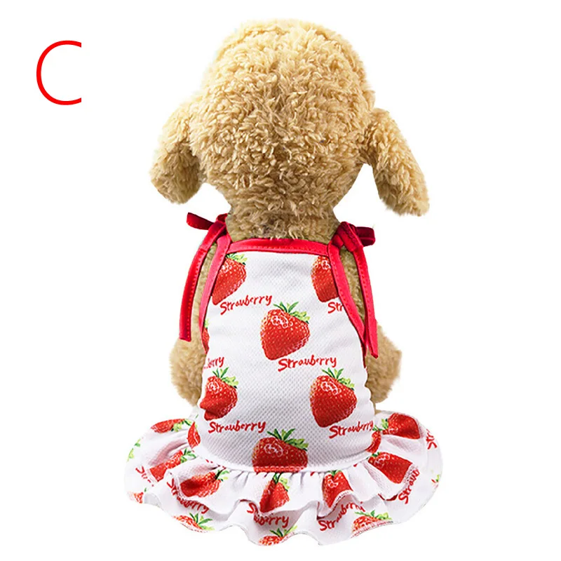 Милая одежда для пары собак летняя крутая сетчатая майка рубашка платье