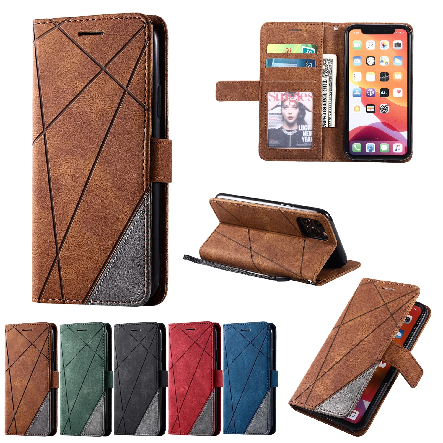 Комбинированный Кожаный чехол кошелек для Samsung Galaxy Note 20 Ultra 10 Plus Lite 9 8 откидная