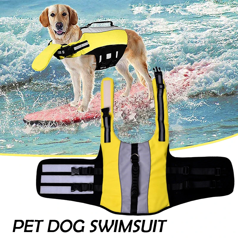 

Small Dog Life Jacket For Swimming Inflatable Dog Vest For Swimming With Handle Buoyancy Dog Life Vest Pet Life Jacket