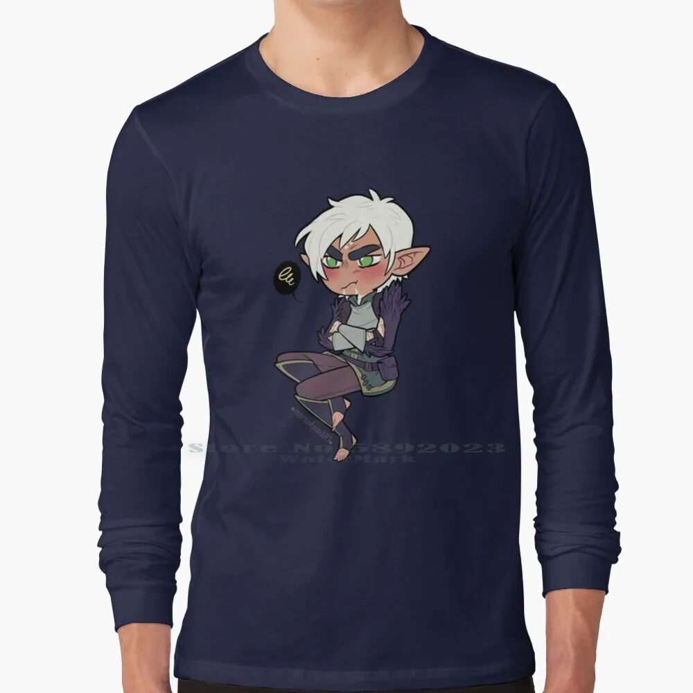 Fenris-Chibi футболка с длинным рукавом 100% Чистый хлопок Большой размер Дракон возраст