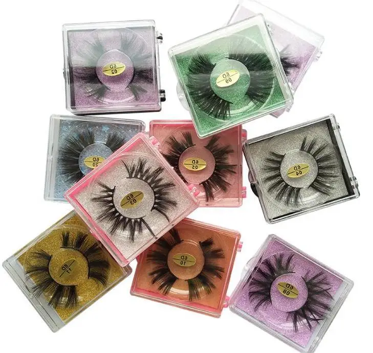 

30pcs/lot 6D Mink Eyelashes Eye makeup Mink False lashes Soft Natural Thick Fake Eyelashes Eye Lashes Extension Beauty With Box
