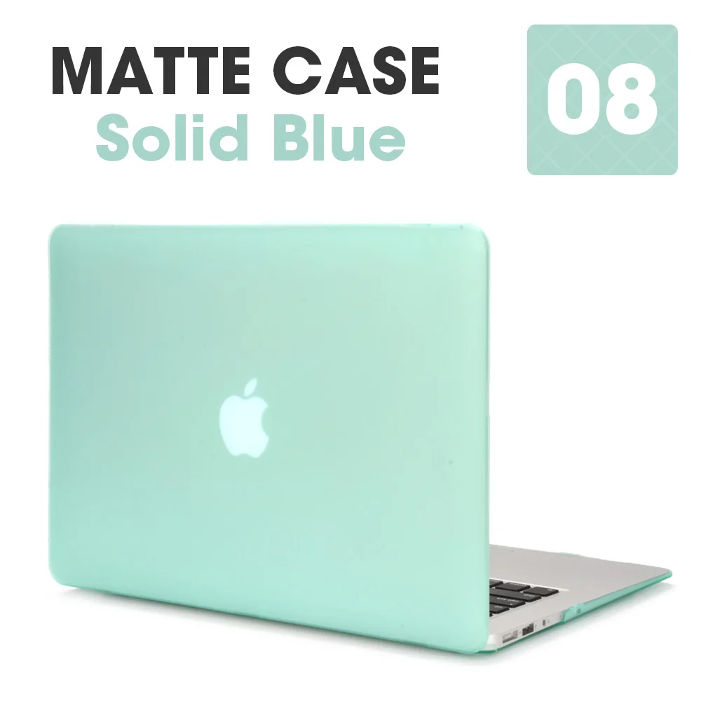 Чехол для ноутбука Apple Macbook Mac book Air Pro retina, новинка, сенсорная панель 11, 12, 13, 15 дюймов, Жесткий Чехол для ноутбука, чехол 13,3, чехол - Цвет: Matte Light Green