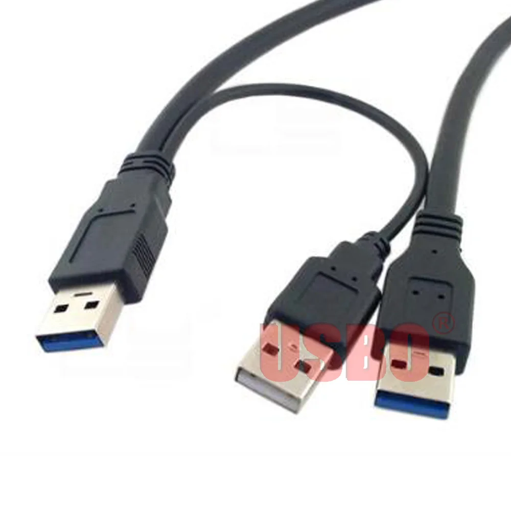 Высококачественный черный 0 6 м USB 3 штекер к мобильный жесткий диск кабель с