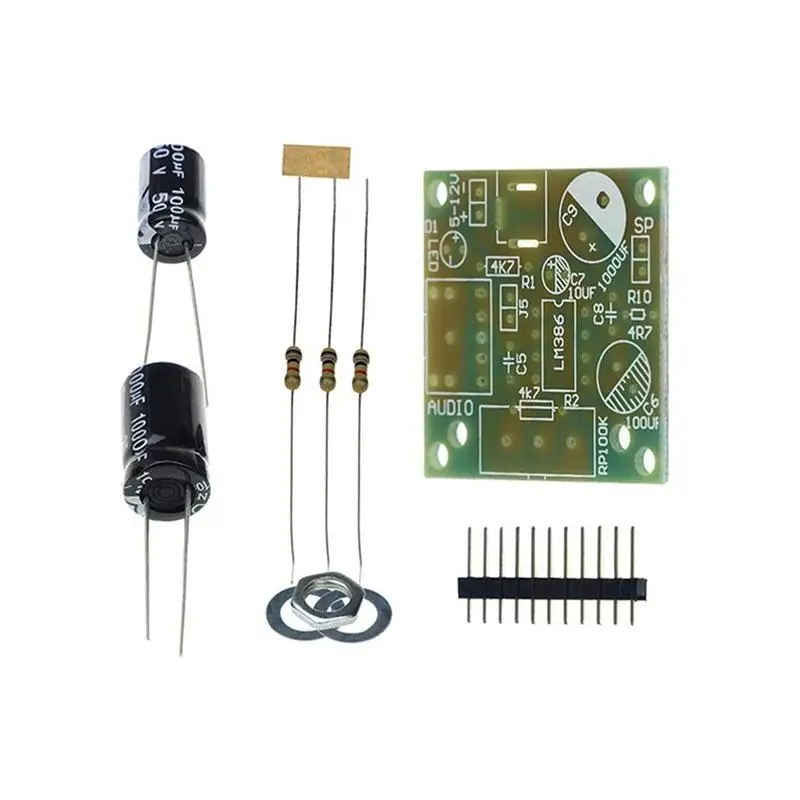 

Smart Electronic LM386 DIY Kit Super Mini Audio AmplifierSuite Voltage Supply 3-12V Stabilized Module Amplificador Board Po P6C4