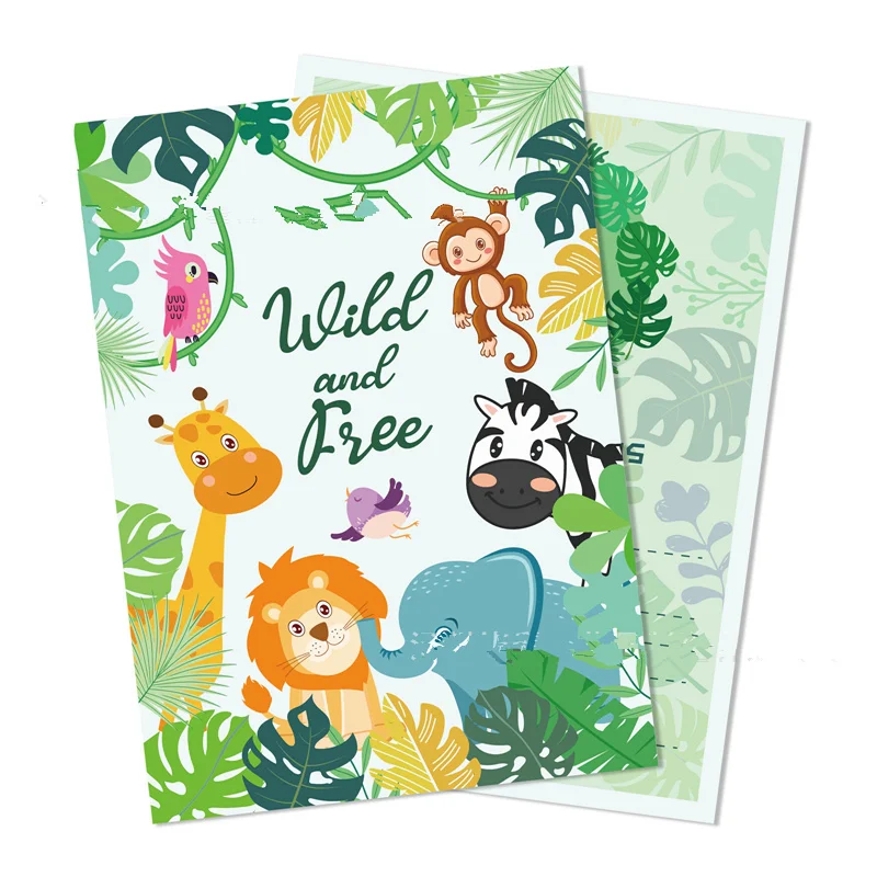 Скатерть для детского стола с изображением сафари в джунглях 130 х 220 см 1 шт. | Дом и