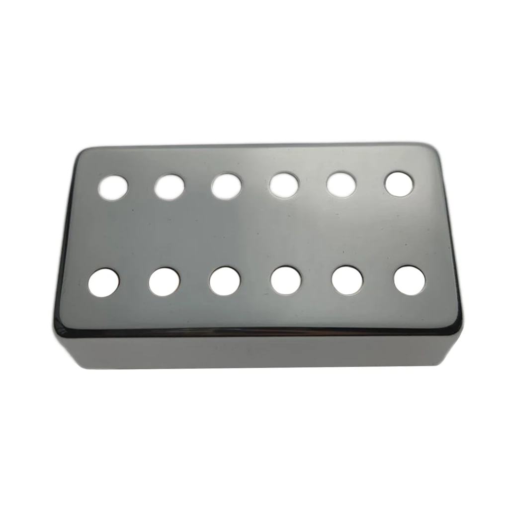 

1pc Brass Pickup Cover 12 Hole 50mm For Guitar Accs Chrome