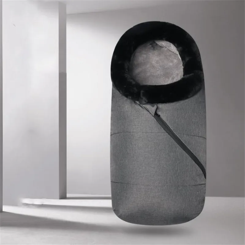 Теплый спальный мешок для новорожденных 92*48 см зимний хлопковый теплый детской