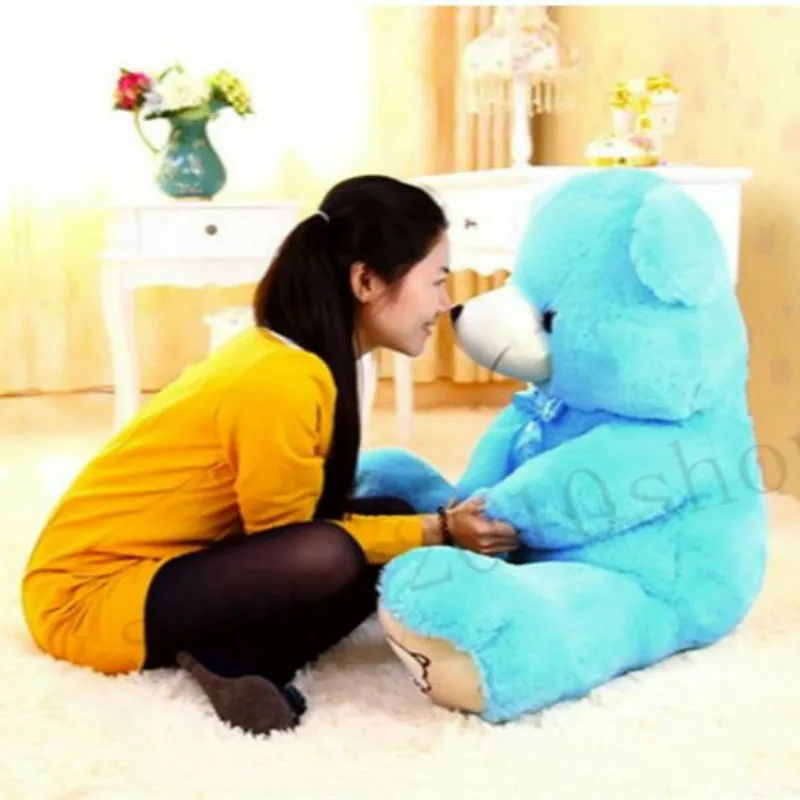 

39" Giant Huge Big Teddy Bear Blue Plush Stuffed Soft ToyS Doll Birthday Gift US Plush Toys Toys for Children Cute Plush