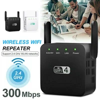 black 2 4ghz 300m wireless ap dual band wifi repeater extender boost internet range router signal ieee 802 11ngb for windows